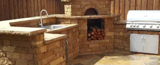 outdoor kitchen