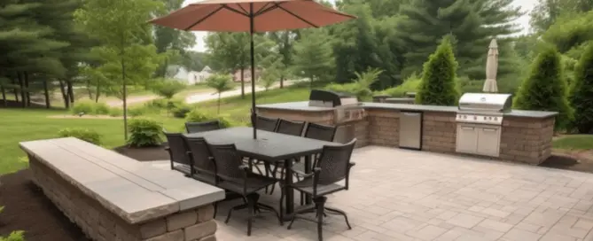 Seamless Outdoor Entertaining Patio Paver Installation & BBQ Stations